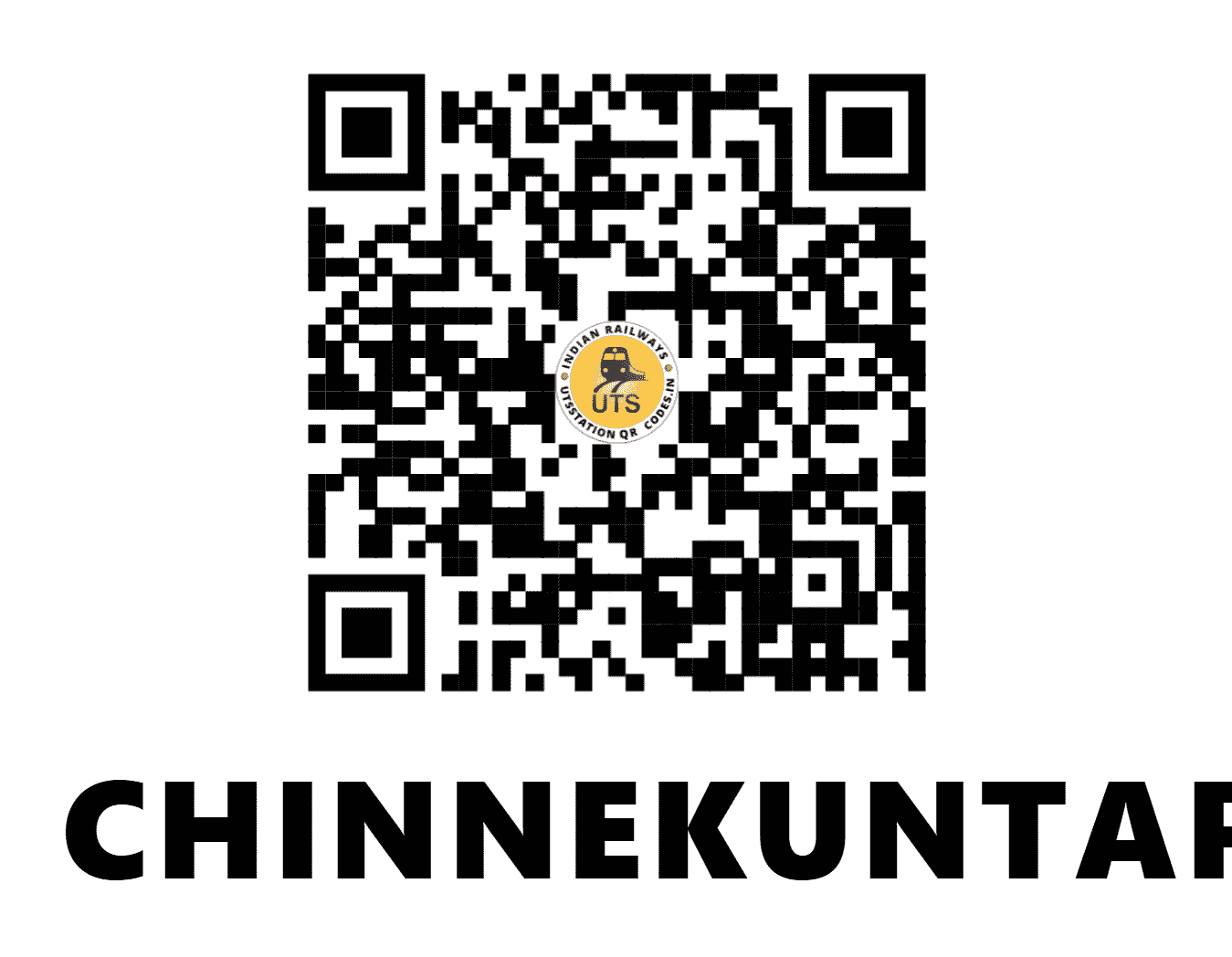 UTS QR Code for CHINNEKUNTAPALLI - CCI - SC (ANDHRA PRADESH)